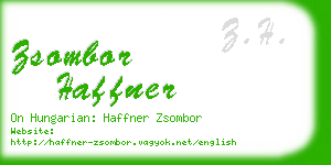 zsombor haffner business card